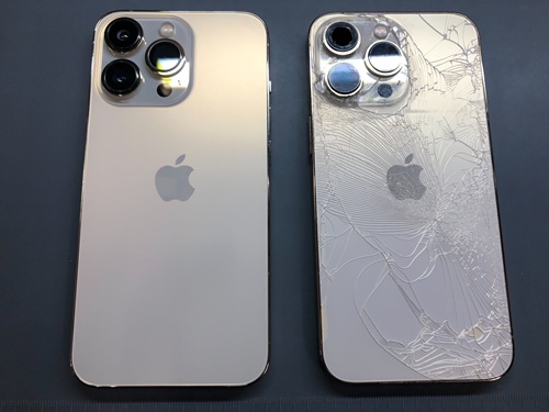 一宮市】iPhone iPhone 13pro 背面割れ 背面交換 木曽川 テラス